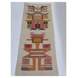 Vintage Handmade Wool Inca Rug / Tapestry