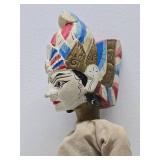 Large Old Vintage Handmade Carved Indonesian Marionette