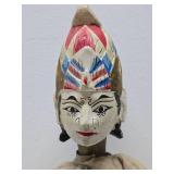 Large Old Vintage Handmade Carved Indonesian Marionette