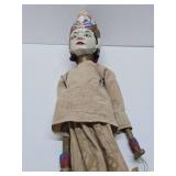 Large Old Vintage Handmade Carved Indonesian Marionette