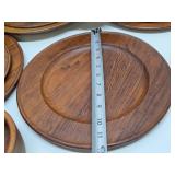 Wonderful Collection of Original Mid Century Teakwood Dishware