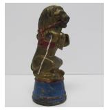 Original Antique Cast Iron Circus Lion Coin Bank