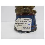 Original Antique Cast Iron Circus Lion Coin Bank