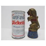 Original Antique Cast Iron Circus Lion Coin Bank