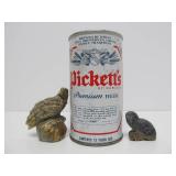 2 Carved Picasso Marble Zuni Fetishes by Vivella Cheama