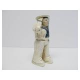 2 Heavy Cast Iron Coin Banks - Sailor & Humpty Dumpty