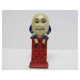 2 Heavy Cast Iron Coin Banks - Sailor & Humpty Dumpty