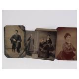 Group of Early Antique Tintype Photographs