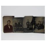 Group of Early Antique Tintype Photographs