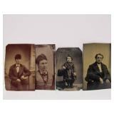 Group of Early Antique Tintype Photographs