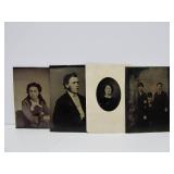 Group of Early Antique Tintype Photographs