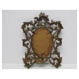 Original Ornate Antique Cast Metal Victorian Picture Frame