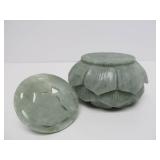 Group of Jade & other Carved Green Stone Items