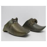 Antique Brass "Shoe-Form" Brass Horse Stirrups
