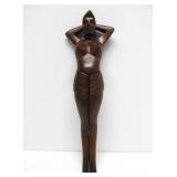 Vintage Figural Nude Wooden Nutcracker