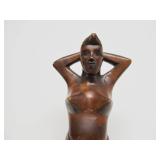 Vintage Figural Nude Wooden Nutcracker