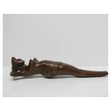 Vintage Figural Nude Wooden Nutcracker