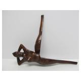 Vintage Figural Nude Wooden Nutcracker