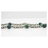 Excellent Large Vintage Southwestern Copper & Malachite Necklace