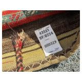 Excellent Vintage Handmade Wood Rug / Tapestry