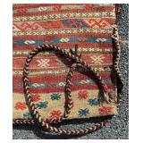 Excellent Vintage Handmade Wood Rug / Tapestry