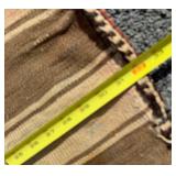 Excellent Vintage Handmade Wood Rug / Tapestry