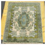 Very Nice Large Vintage Turkish Area Rug w/Green Tones