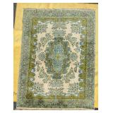 Very Nice Large Vintage Turkish Area Rug w/Green Tones