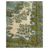 Very Nice Large Vintage Turkish Area Rug w/Green Tones