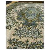 Very Nice Large Vintage Turkish Area Rug w/Green Tones