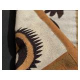 Very Nice LARGE Vintage Handmade Wool Dragon Tapestry