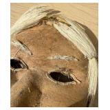 Old Vintage Genuine Unuit Alaskan Animal Hide Mask