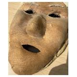 Old Vintage Genuine Unuit Alaskan Animal Hide Mask