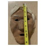 Old Vintage Genuine Unuit Alaskan Animal Hide Mask