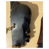 Great Looking Vintage Carved African Wall Masks