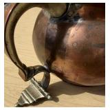 Early Antique 18th Century Copper Coin Pitcher