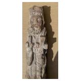 Very Early Carved Stone Christian Stone Statue