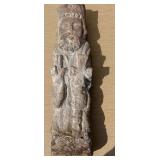 Very Early Carved Stone Christian Stone Statue