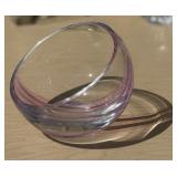 Vintage Caithness Half Moon Glass Bowl