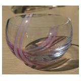 Vintage Caithness Half Moon Glass Bowl