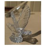 2 Signed BACCARAT Crystal Eagles