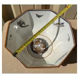 Beautiful Antique Wedgwood Dragon Bowl & Charger