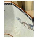 Beautiful Antique Wedgwood Dragon Bowl & Charger