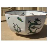 Beautiful Antique Wedgwood Dragon Bowl & Charger