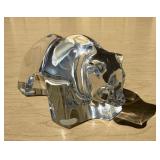 Signed BACCARAT Crystal Bear