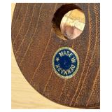 2 Sets of NOS Mid Century Teak & Glass Mugs by Schott - Made in Denmark