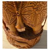 Highly Detailed Old Vintage Carved Sandalwood India Royal Elephant Processional Statue