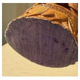 Highly Detailed Old Vintage Carved Sandalwood India Royal Elephant Processional Statue