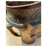 Excellent Antique African Carved Kuba Cup