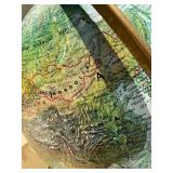 Mid Century Topographical Raised Surface World Globe